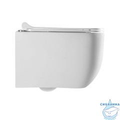 Унитаз подвесной безободковый Charus Pinto Rimless EWC700-126W с сиденьем Soft Close (микролифт)