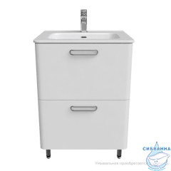 Тумба напольная, белая, 60 см, Brick, IDDIS, BRI60WFi95. Подходит ум. 0106000i28