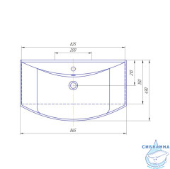Тумба напольная Aqwella Барселона 85 белый глянец с раковиной Стиль 85