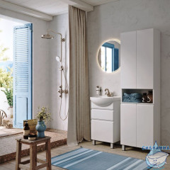 Пенал Aqwella Rodos ROD0555N 55 см белый глянцевый