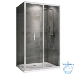 Душевое ограждение ABBER Sonnenstrand 90x80 профиль хром, стекло прозрачное AG07090-S80 (без поддона)
