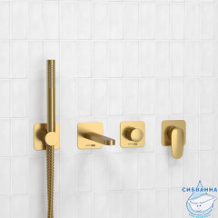 Встраиваемый смеситель для ванны Wasserkraft A3651.282.284.285.194.286 (золото матовое)