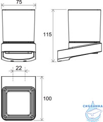 Стакан Ravak 10° X07P557