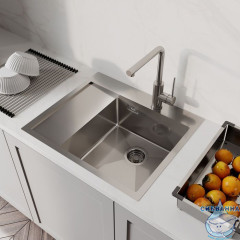 Мойка, нерж. сталь, сатин, чаша справа, 590*510, Haze, IDDIS, HAZ59SRi77