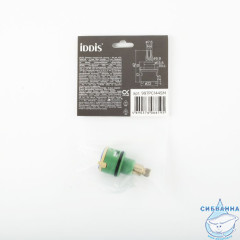 Дивертор для смесителя, пластик, керамика, h=44 мм, D=22 мм, поворотный, IDDIS, 997PC144SM