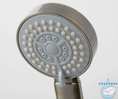 Смеситель для ванны WasserKRAFT Exter 1602L с душевым гарнитуром (бронза)