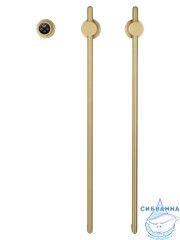 Полотенцесушитель электрический  Wonzon&Woghand Leipzig 37х76 WW-AL3621-BG (с возможностью скрытого подключения, подключение универсальное) (золото брашированное)