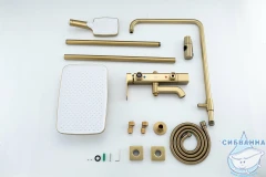 Душевая система Gappo G2418-23 320 1 режим (сатин золотой)