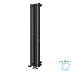 Полотенцесушитель электрический Indigo Style PRO (с таймером) 18х120 черный муар  (с возможностью скрытого подключения, подключение R/L)