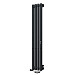 Полотенцесушитель электрический Indigo Style PRO (с таймером) 18х120 черный муар  (с возможностью скрытого подключения, подключение R/L)