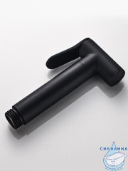 Встраиваемый смеситель с гигиеническим душем ALMAes Benito AL-859-05 (черный матовый)