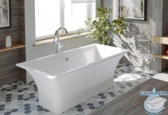 Ванна из искусственного камня Bas Мадрид 170х80 (белый)