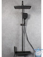 Душевая система Calypso CS24179-9 300 1 режим (оружейная сталь)