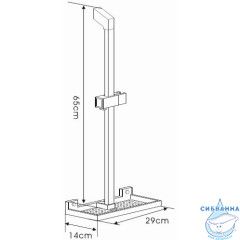 Душевой гарнитур Gappo 65 1 режим G8010 (хром)