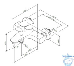 Cмеситель для ванны AM.PM Spirit 2.1 F71A10000 (хром)