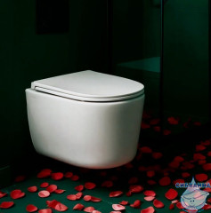 Унитаз подвесной безободковый с сиденьем Soft Close (микролифт) )