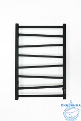 Полотенцесушитель электрический Grois Zigzag GR-103 50х80 П8 (черный матовый)