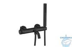 Смеситель для ванны Allen Brau Priority 323724 (черный матовый)