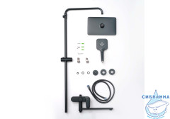 Душевая система Aquatek Ника 300 AQ2840MB (черный матовый)