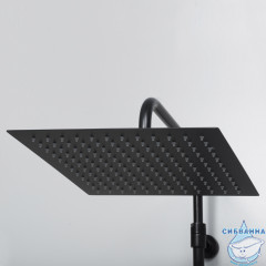 Душевая система Wasserkraft A29901 Thermo 300 1 режим (черный матовый)