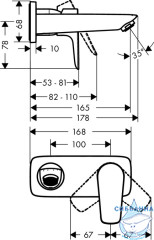 Смеситель для раковины Hansgrohe Talis E 71732000