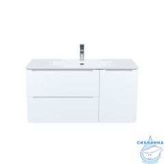 Тумба с умывальником, подвесная, 100 см, белая, Edifice, IDDIS, EDI10W1i95K