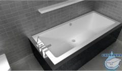 Акриловая ванна Riho Lugo Velvet 180x80 с каркасом