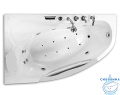 Акриовая ванна Gemy G9046 K L 161х96 с гидромассажем