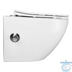 Унитаз подвесной безободковый Azario Allegro AZ-3105B (с сиденьем Soft Close (микролифт) )