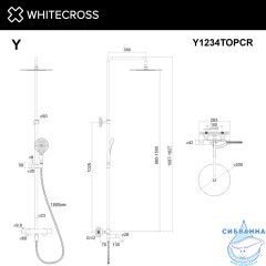 Термостатическая система для ванны наружного монтажа WHITECROSS Y Y1234TOPCR (хром)