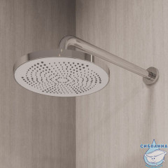 Кронштейн для верхнего душа в стену, круглый, глянцевый хром, Dale, Milardo, DALSB39M61