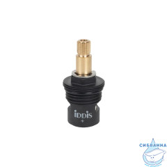 Кран-букса для смесителя, керамика, пластик, 90°, 20 зубцов, G1/2", h=49 мм, IDDIS, 998PP491SM