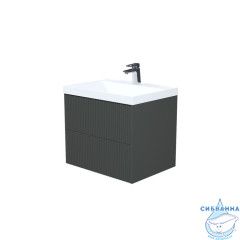 Тумба с умывальником подвесная, 60 см, темно-серый, Билд (Bild) 2.0, IDDIS, BIL60G1i95K подходит умыв. 4516000i28