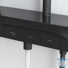 Душевая система Am.Pm Func 300 1 режим F078F722 (черный матовый)