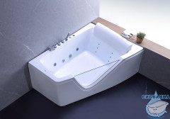 Акриовая ванна Gemy G9056 B R 170х130 с гидромассажем