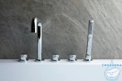 Смеситель для ванны на борт Allen Brau Priority 265366 (хром)