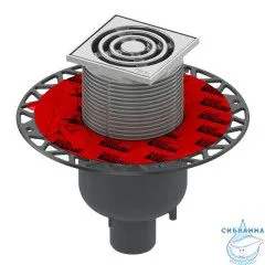 Дренажный трап для душа TECEdrainpoint S 130 с вертикальным выходом 3601300, с сухим затвором 3695005