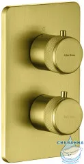 Встраиваемый смеситель для ванны Allen Brau Priority 330533 (брашированное золото)