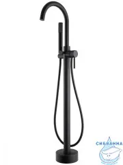 Cмеситель для ванны напольный ABBER Wasser Kreis AF8116B (черный матовый)