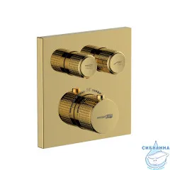 Встраиваемый смеситель для ванны Wasserkraft Sauer 7148 Thermo (глянцевое золото)