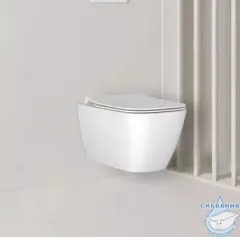 Унитаз подвесной безободковый  Ideal Standard i.life B с сиденьем Soft Close (микролифт) T533001