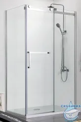 Душевое ограждение Azario Vancouver 120x80 AZ-NKF1131 R 800 профиль серебро, стекло прозрачное (без поддона)