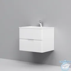 Тумба Am.Pm Bliss 60 с раковиной Am.Pm Bliss 60 белый глянец