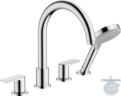 Смеситель для ванны на борт Hansgrohe Vernis Shape 71459000 (хром)