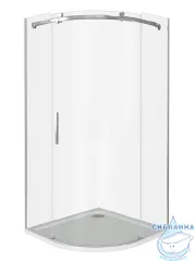 Душевое ограждение Bas Galaxy R-100-C-CH профиль хром, стекло прозрачное (без поддона)