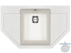 Кухонная мойка Ulgran U-609 79 ультра-белый