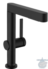  Смеситель для раковины Hansgrohe Finoris 76063670 (с донным клапаном) (черный матовый)