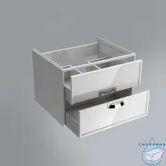 Тумба под раковину Kerama Marazzi Сanaletto 60 белый глянцевый