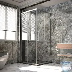 Душевое ограждение Veconi Premium Trento 120x90 профиль хром, стекло прозрачное PTC20-CH-12090-01-C4 (без поддона)