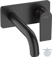 Встраиваемый смеситель для раковины Hansgrohe Vernis Shape 71578670 (черный матовый)